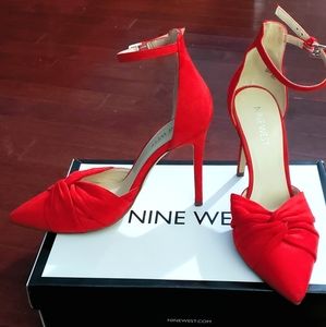 Red knotted strap 👠 size 5.5M